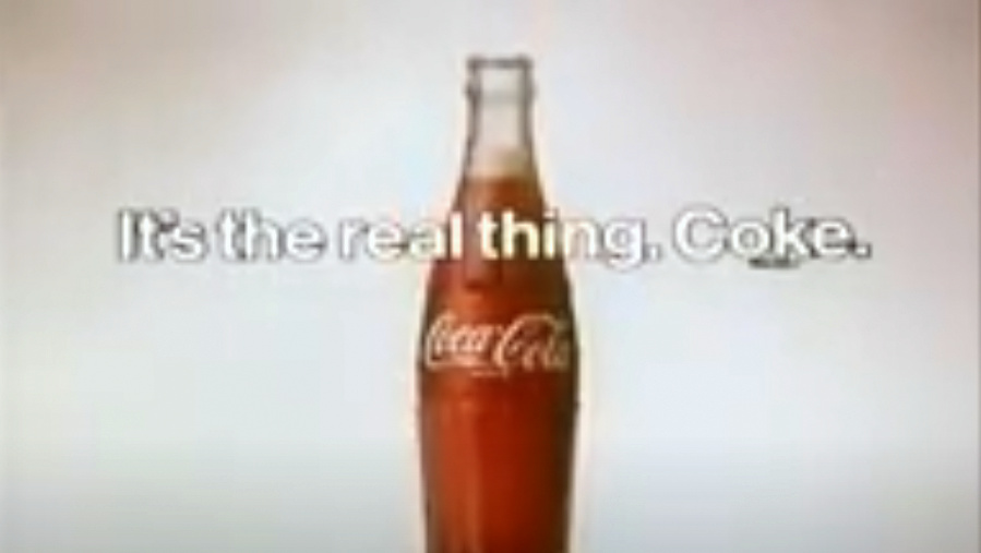 Vintage Coca Cola advert: "The Real Thing!"
